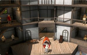 Rose Theater Reconstruction with Dr. Faustus Set